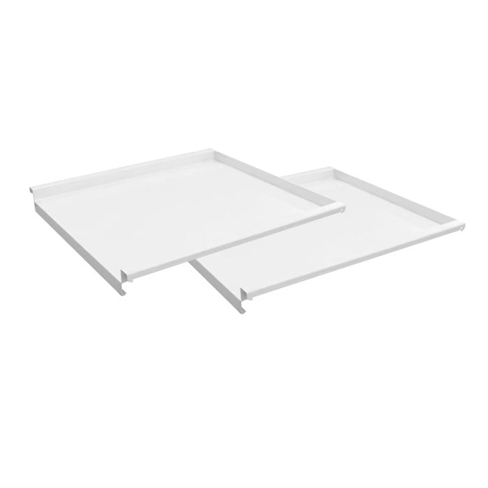 Gratnells Classic Single Span Fixed Runner White Shelf Pack of 2