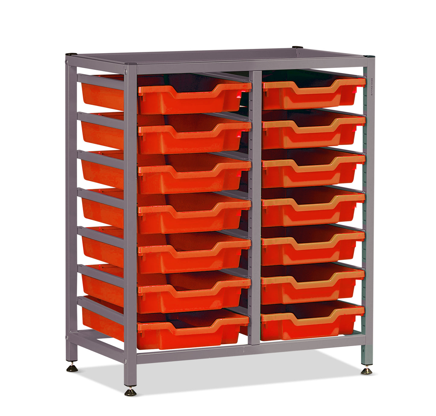 Gratnells Science Bench Height Double Frame 14 Shallow Trays