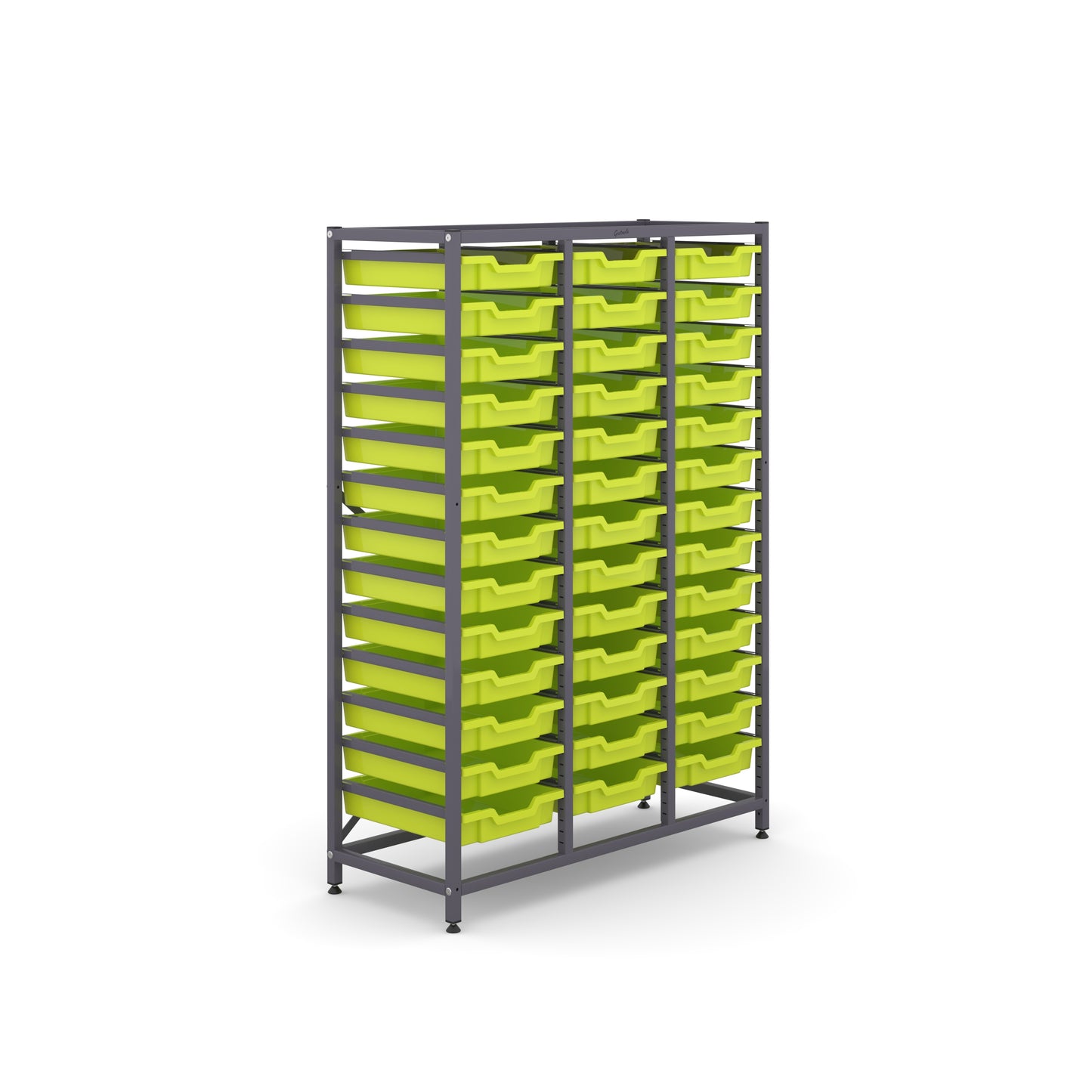 Gratnells Science Mid Treble Frame 39 Shallow Trays