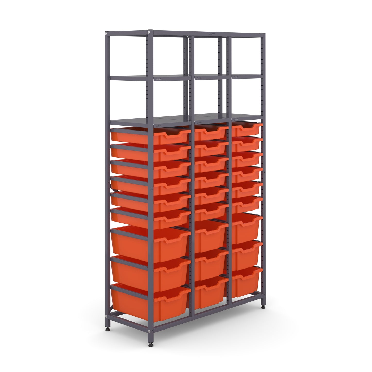 Gratnells Science Tall Treble Frame 6 Shelves 9 Deep & 18 Shallow Trays