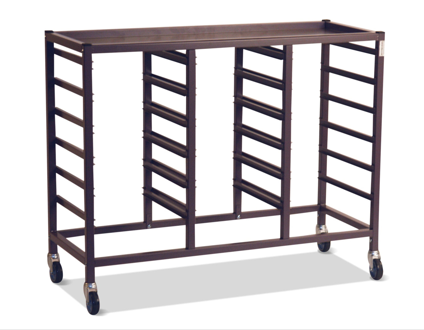 Gratnells Science Bench Height Treble Trolley 18 Runner Pairs