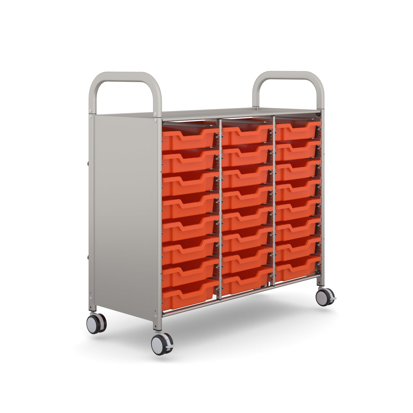 Gratnells Callero Plus Treble Trolley 24 Shallow Trays