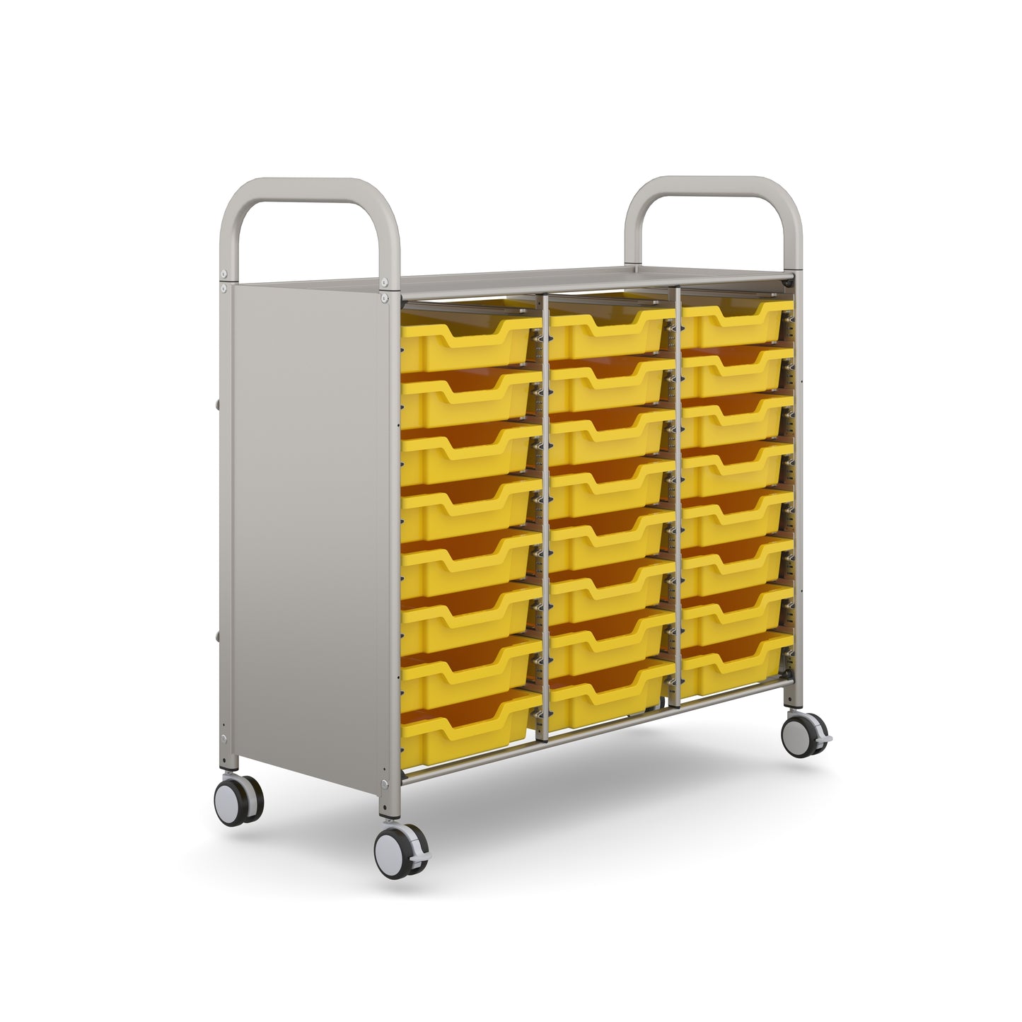 Gratnells Callero Plus Treble Trolley 24 Shallow Trays