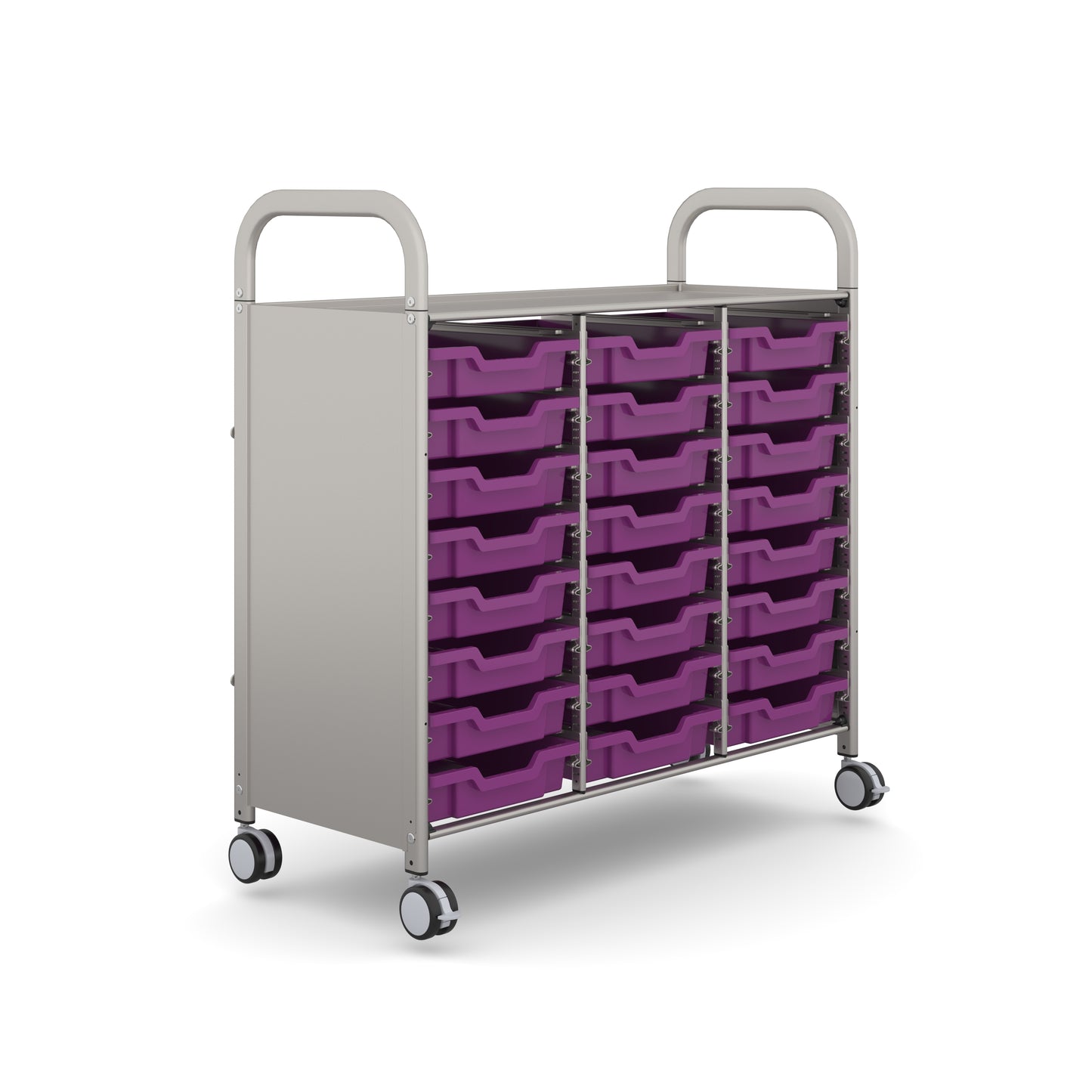 Gratnells Callero Plus Treble Trolley 24 Shallow Trays