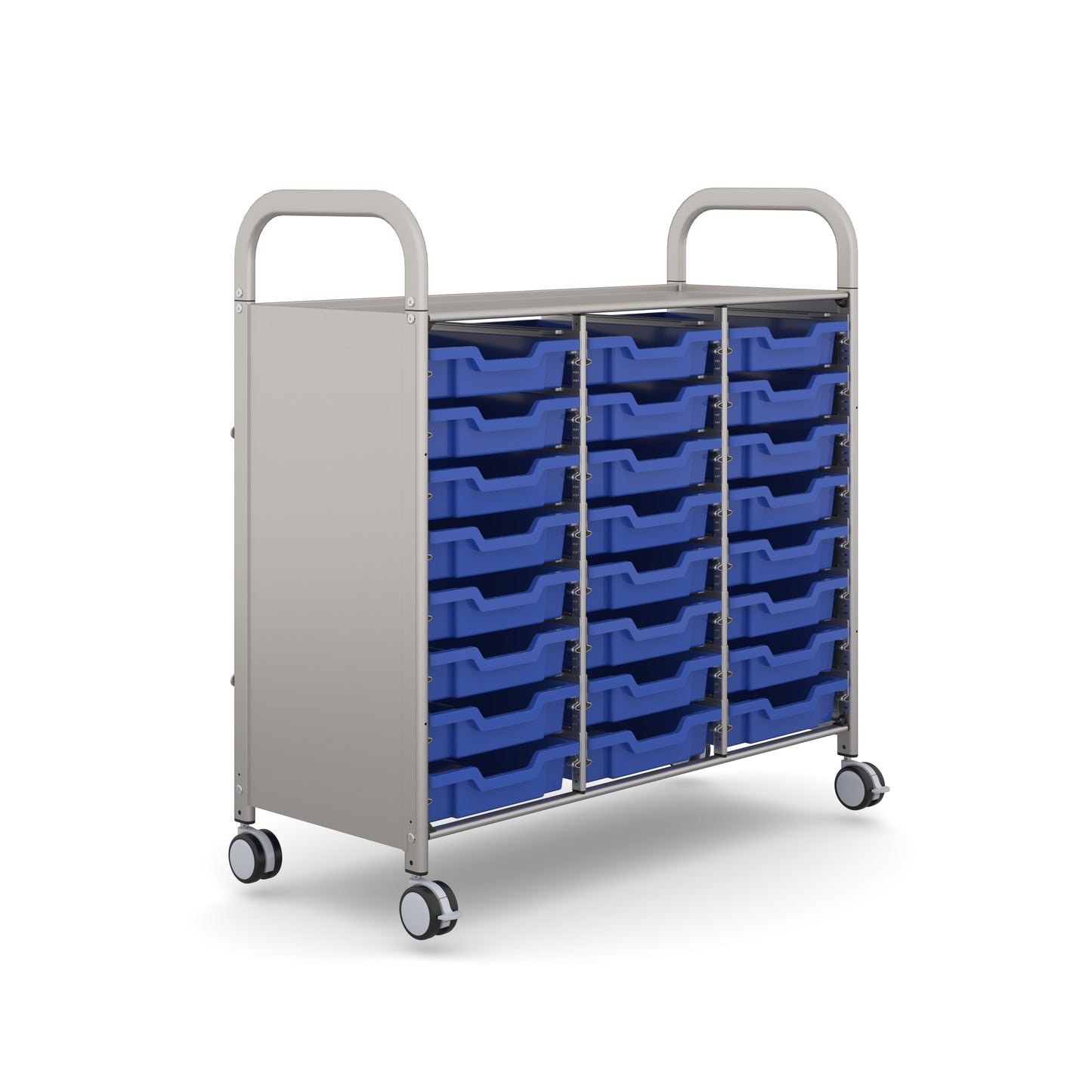Gratnells Callero Plus Treble Trolley 24 Shallow Trays