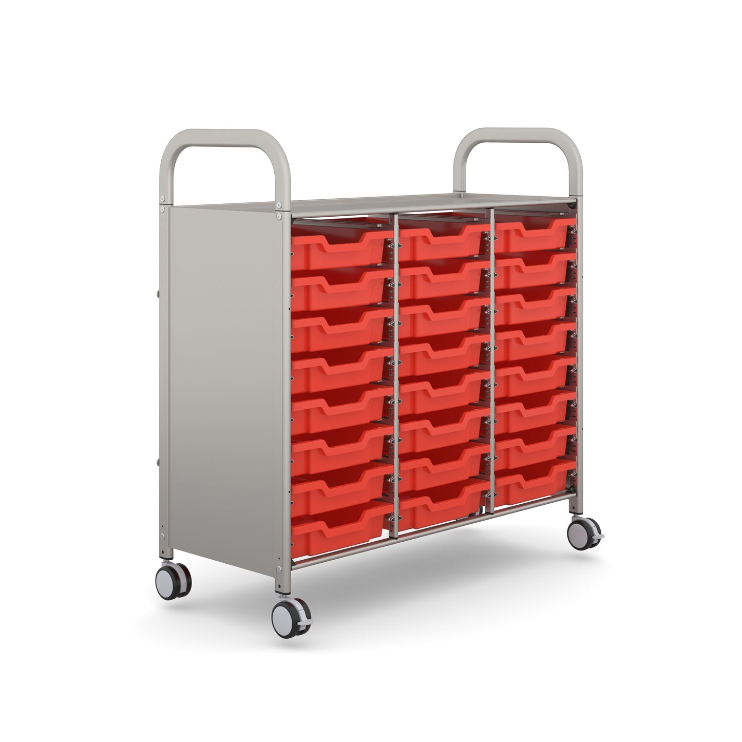 Gratnells Callero Plus Treble Trolley 24 Shallow Trays