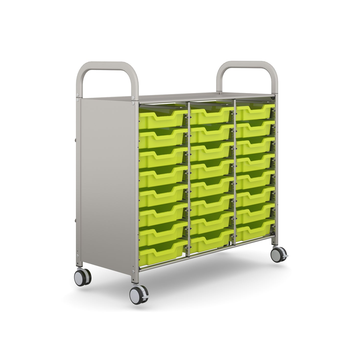 Gratnells Callero Plus Treble Trolley 24 Shallow Trays