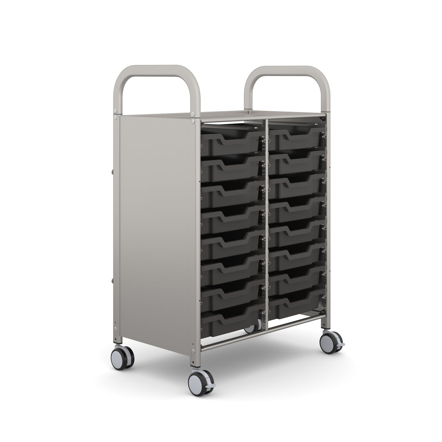 Gratnells Callero Plus Double Trolley 16 Shallow Trays