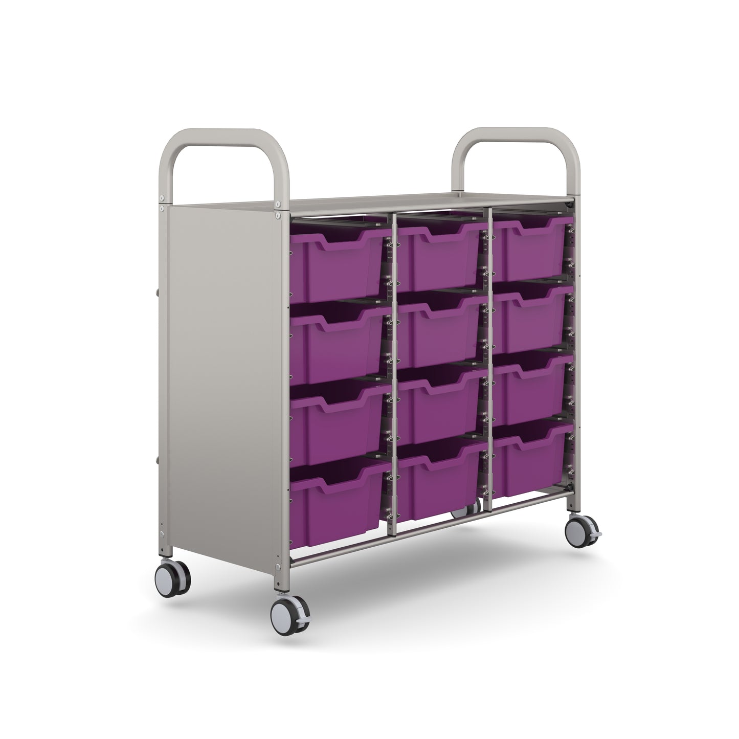 Gratnells Callero Plus Treble Trolley 12 Deep Trays
