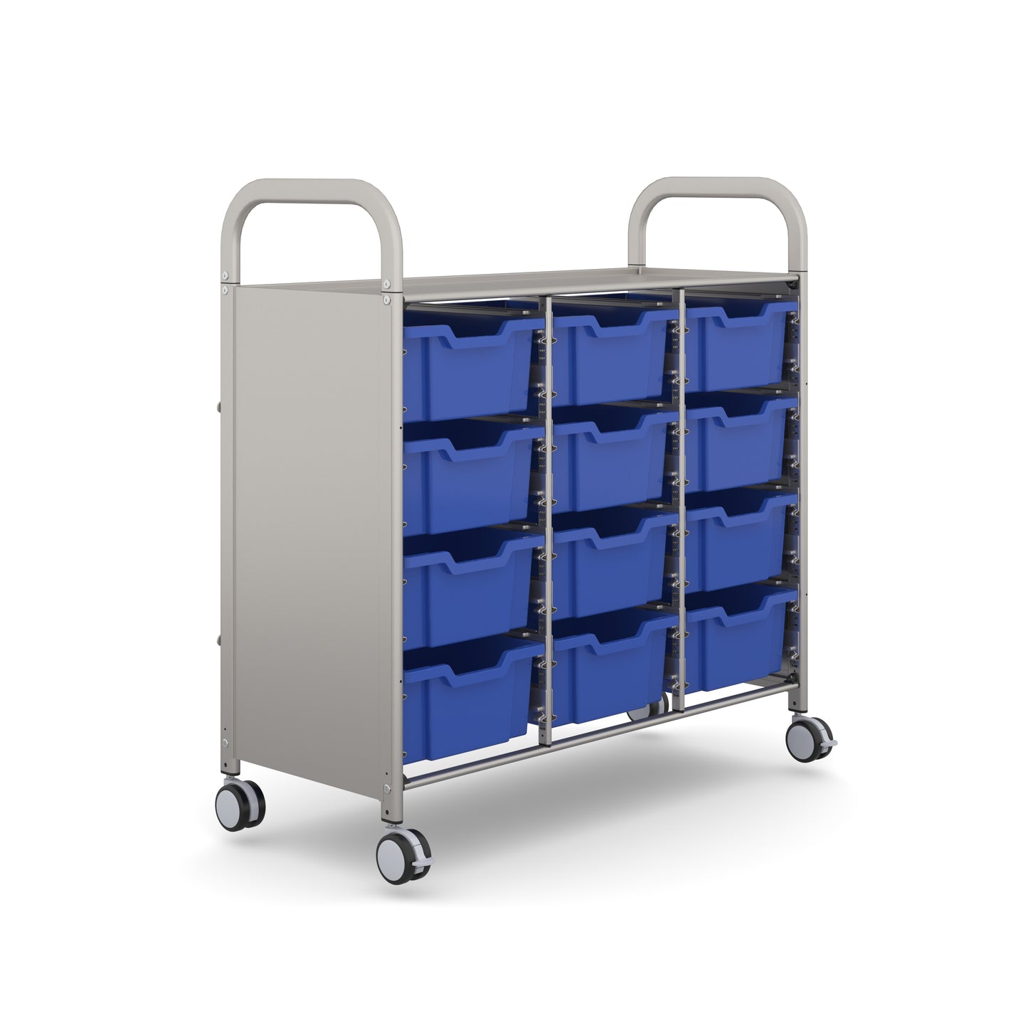 Gratnells Callero Plus Treble Trolley 12 Deep Trays