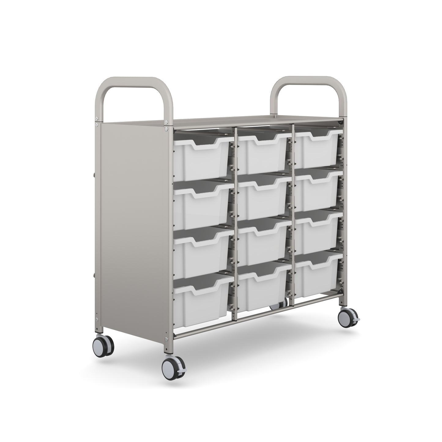 Gratnells Callero Plus Treble Trolley 12 Deep Trays