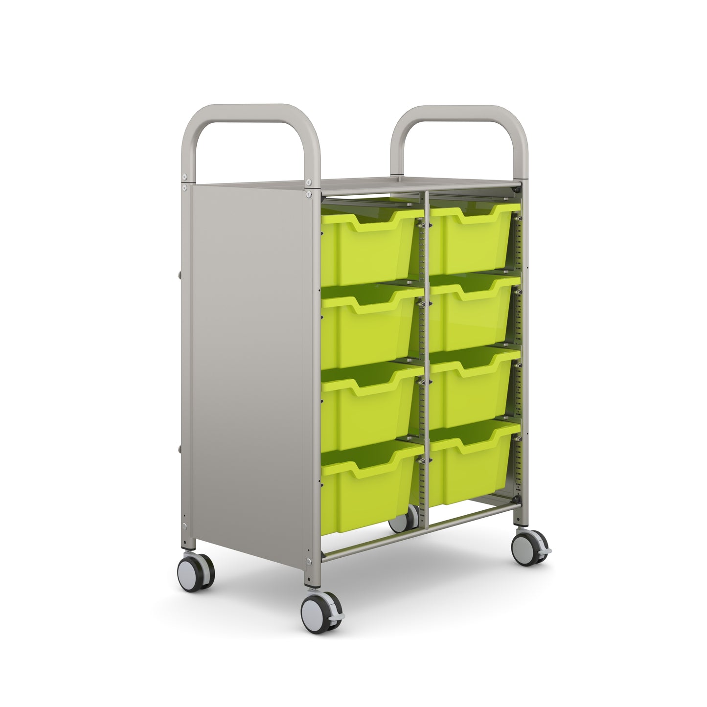 Gratnells Callero Plus Double Trolley 8 Deep Trays