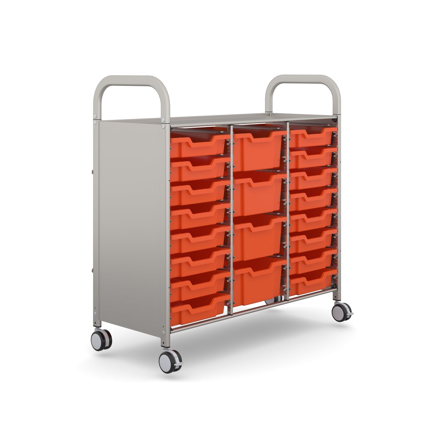 Gratnells Callero Plus Treble Trolley 16 Shallow & 4 Deep Trays