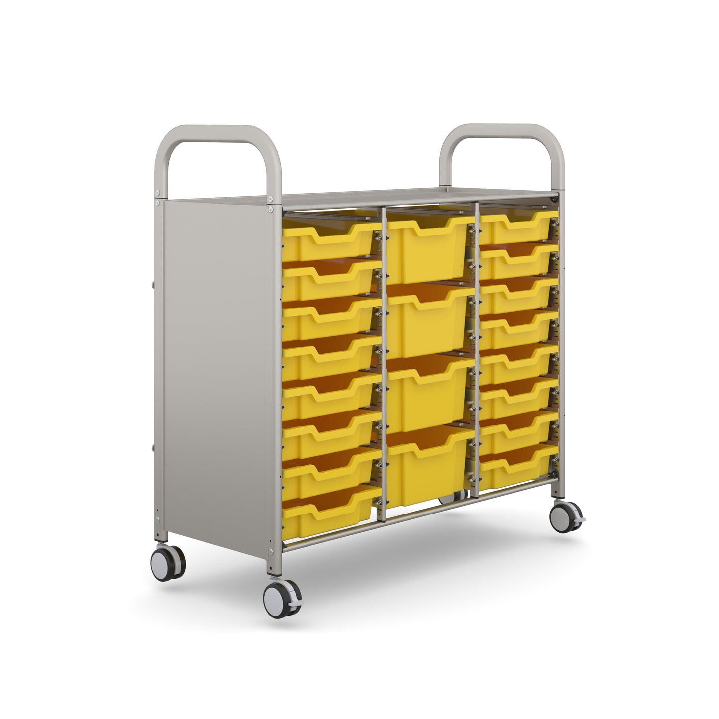 Gratnells Callero Plus Treble Trolley 16 Shallow & 4 Deep Trays