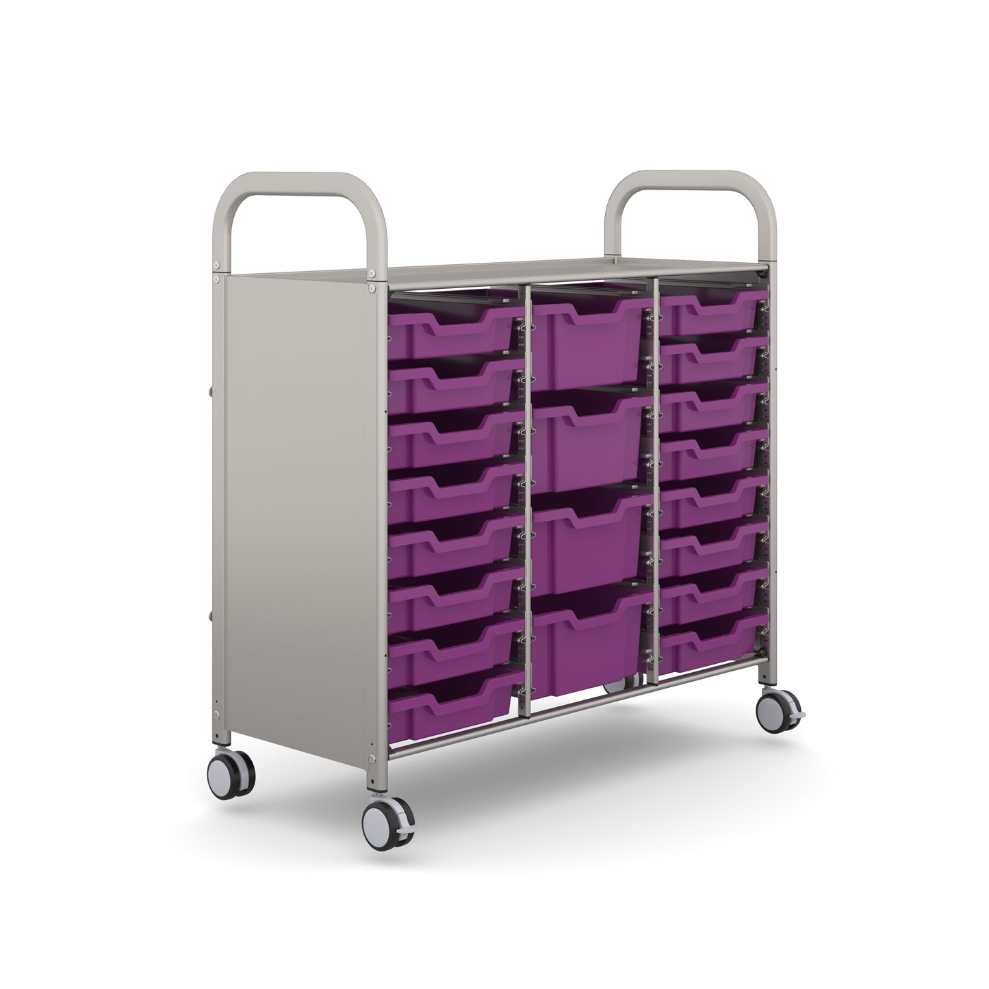 Gratnells Callero Plus Treble Trolley 16 Shallow & 4 Deep Trays