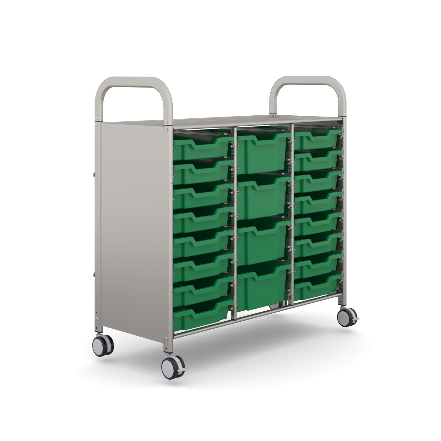 Gratnells Callero Plus Treble Trolley 16 Shallow & 4 Deep Trays