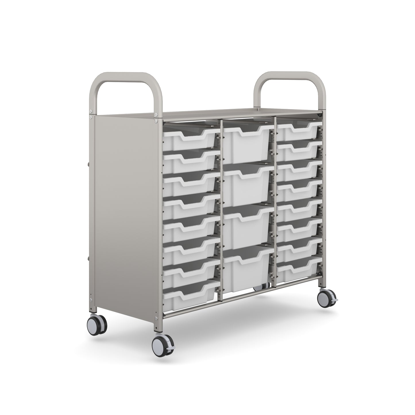 Gratnells Callero Plus Treble Trolley 16 Shallow & 4 Deep Trays