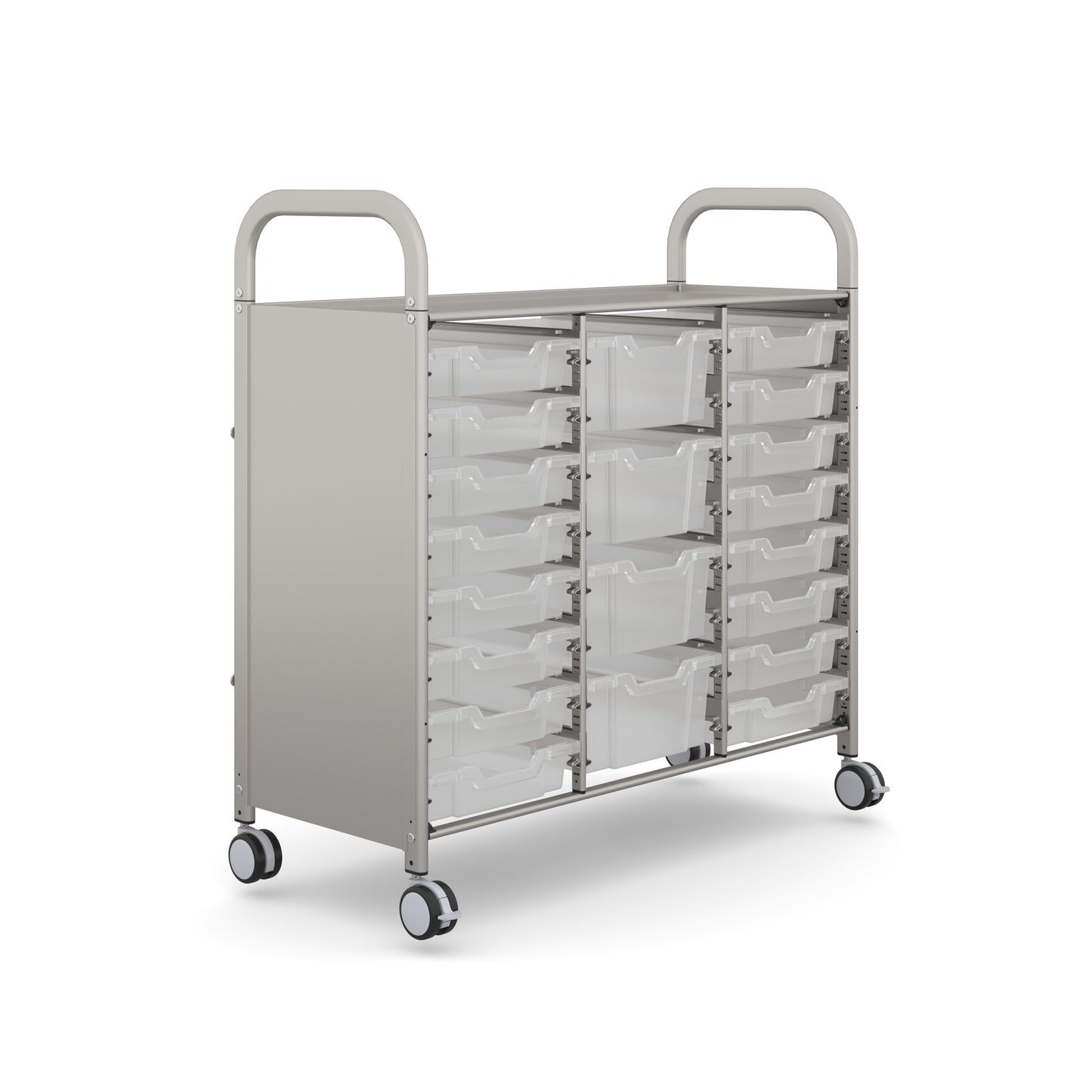Gratnells Callero Plus Treble Trolley 16 Shallow & 4 Deep Trays