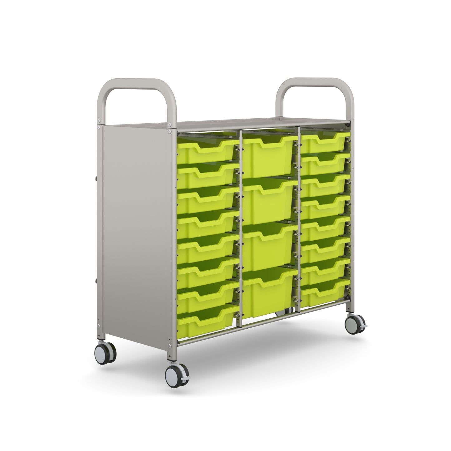 Gratnells Callero Plus Treble Trolley 16 Shallow & 4 Deep Trays