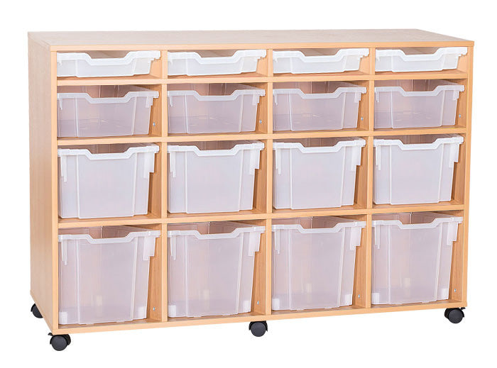 School 10 High 16 Combination Tray Quad Unit