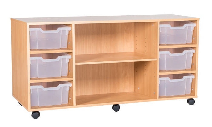 School 6 High 6 Deep Tray Quad Shelf Unit