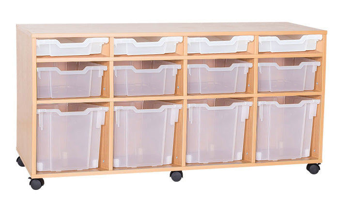 School 7 High 12 Combination Tray Quad Unit