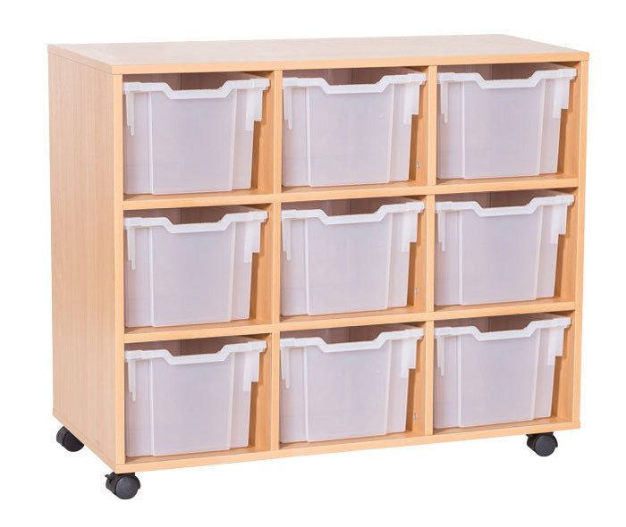 School 861mm High - 9 Extra Deep Tray Triple