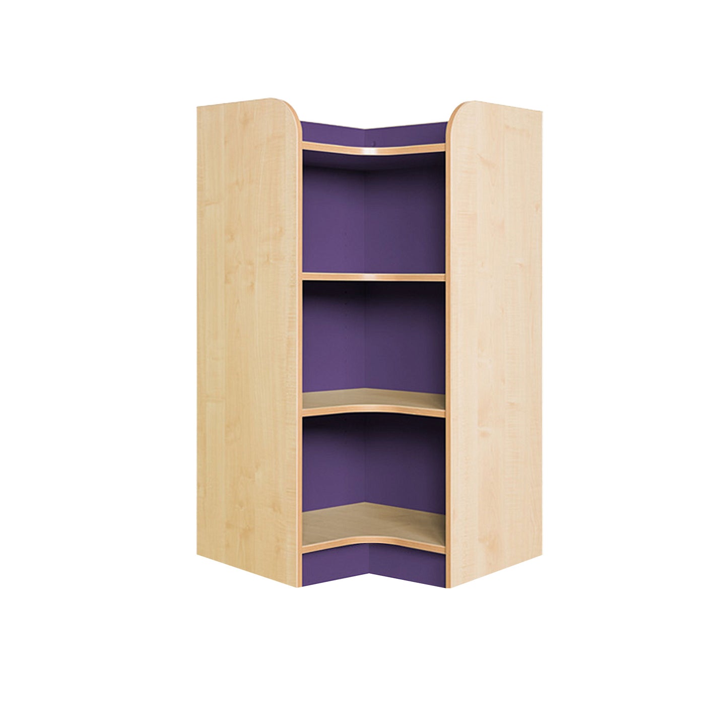 School KubbyClass Internal Corner Library Bookcase Height 1250mm