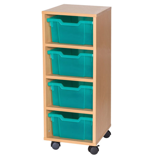 School 779mm High - 4 Deep Tray Single Column Unit