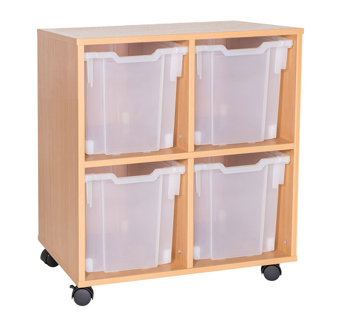 School 779mm High - 4 Jumbo Tray Double Unit