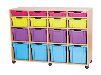 School 10 High 16 Combination Tray Quad Unit