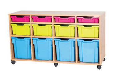 School 7 High 12 Combination Tray Quad Unit
