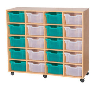 School 11 High 20 Deep Tray Quad Unit