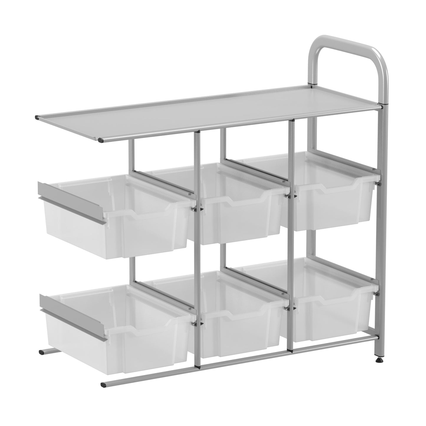 Gratnells Callero Custom Low Library Adder Unit 6 Deep Trays
