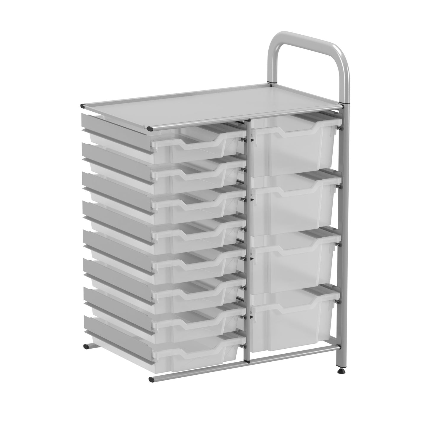 Gratnells Callero Custom Low Double Adder Unit 8 Shallow & 4 Deep Trays