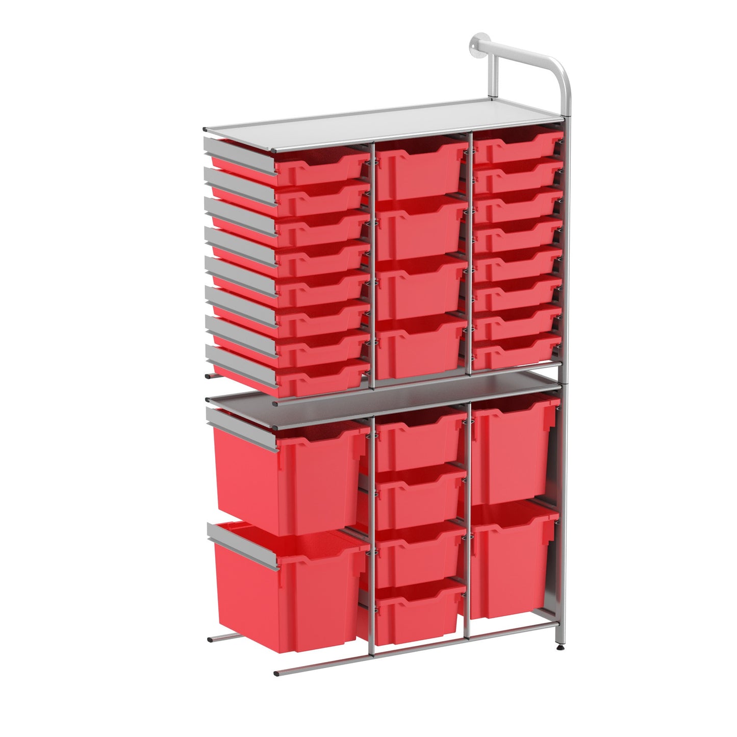 Gratnells Callero Custom Tall Flexi-Store Adder Unit 16 Shallow & 8 Deep & 4 Jumbo Trays
