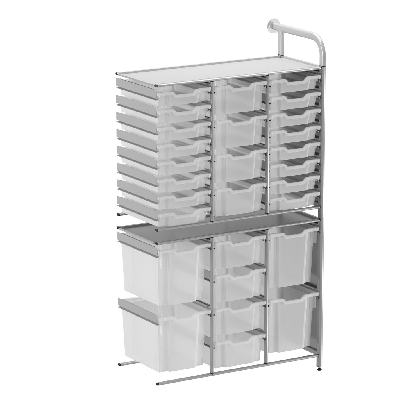 Gratnells Callero Custom Tall Flexi-Store Adder Unit 16 Shallow & 8 Deep & 4 Jumbo Trays