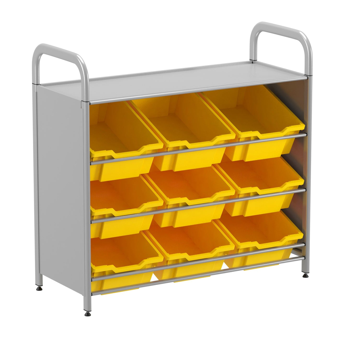 Gratnells Callero Custom Low Tilted Tray Starter Unit 9 Deep Trays