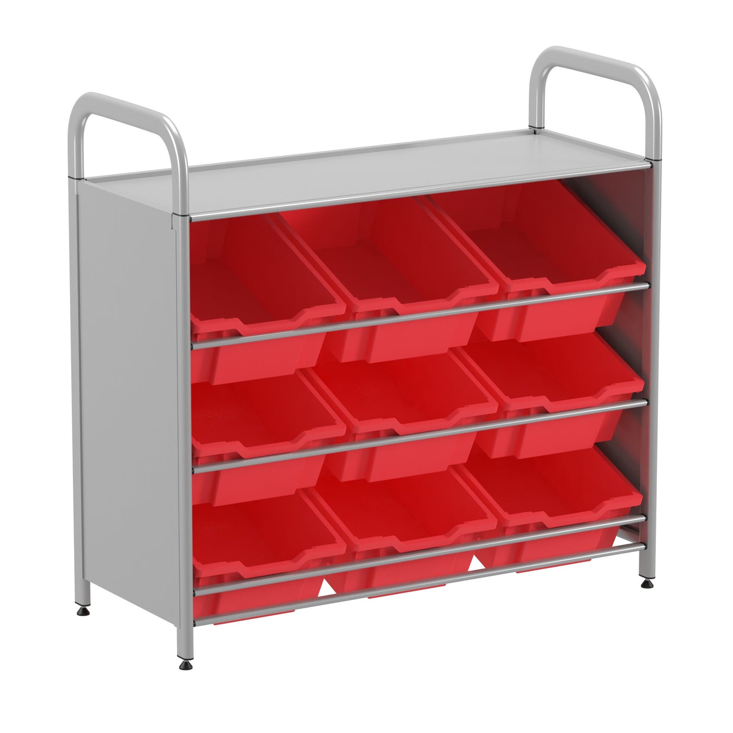 Gratnells Callero Custom Low Tilted Tray Starter Unit 9 Deep Trays