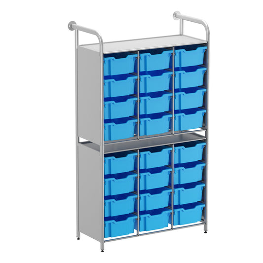 Gratnells Callero Custom Tall High-Store Starter Unit 24 Deep Trays