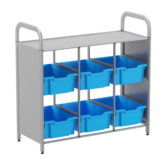 Gratnells Callero Custom Low Library Starter Unit 6 Deep Trays