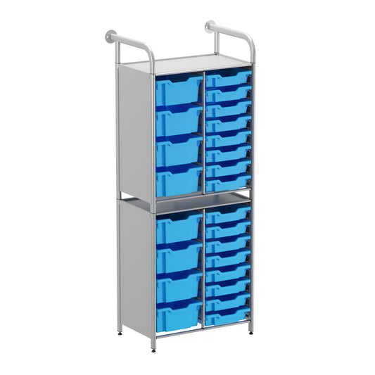 Gratnells Callero Custom Tall Slim-Store Starter Unit 16 Shallow & 8 Deep Trays