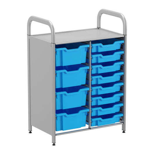 Gratnells Callero Custom Low Double Starter Unit 8 Shallow & 4 Deep Trays