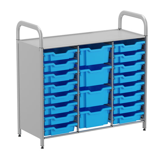 Gratnells Callero Custom Low Treble Starter Unit 16 Shallow & 4 Deep Trays