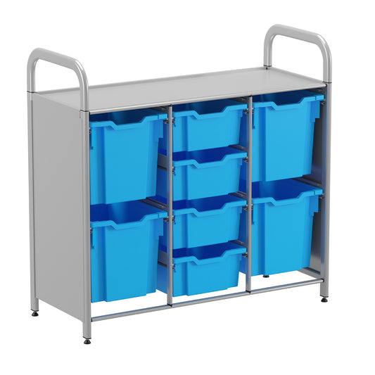 Gratnells Callero Custom Low Treble Starter Unit 4 Deep & 4 Jumbo Trays