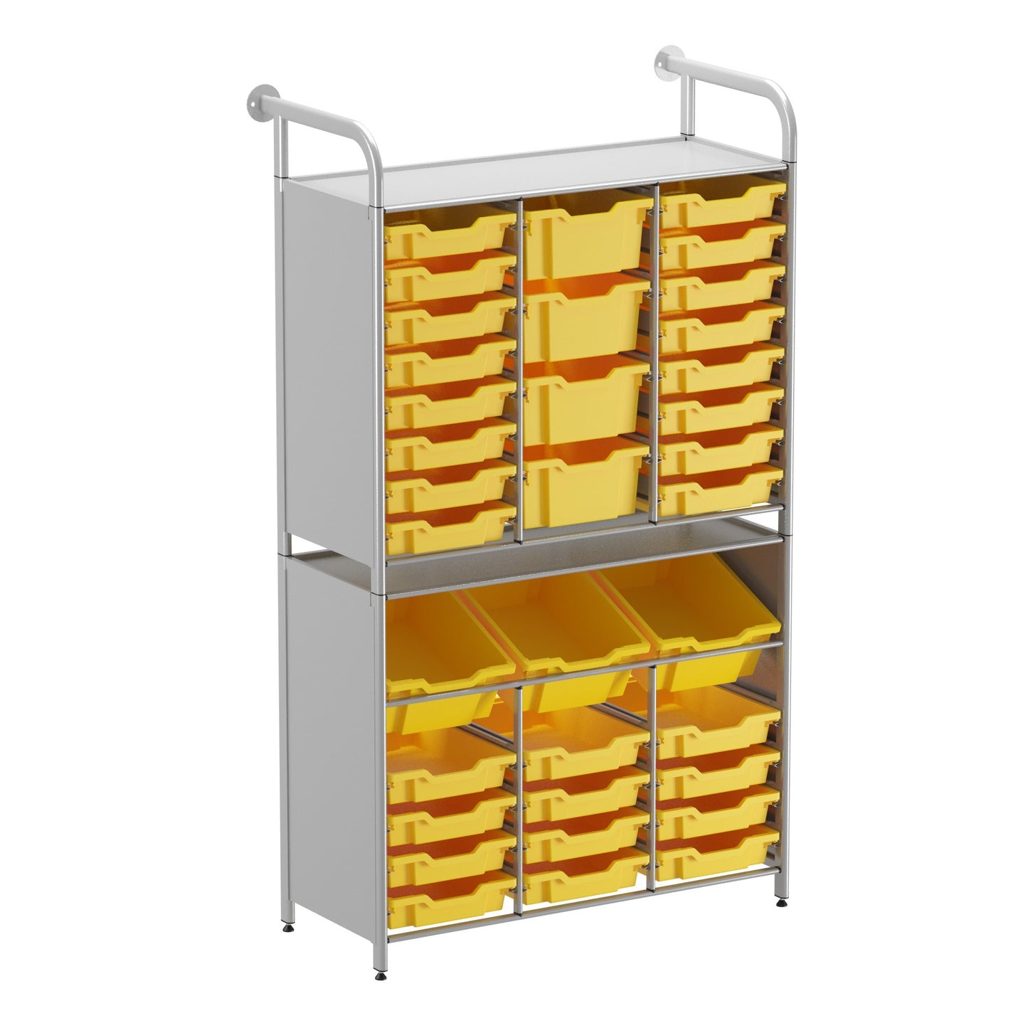 Gratnells Callero Custom Tall Maker-Tall Starter Unit 28 Shallow & 3 Deep Tilting & 4 Deep Trays