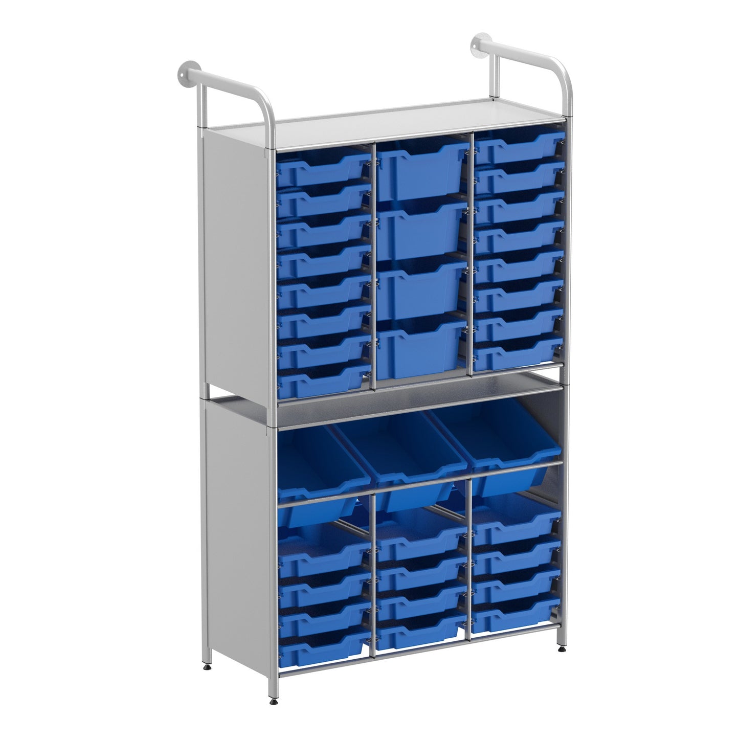 Gratnells Callero Custom Tall Maker-Tall Starter Unit 28 Shallow & 3 Deep Tilting & 4 Deep Trays