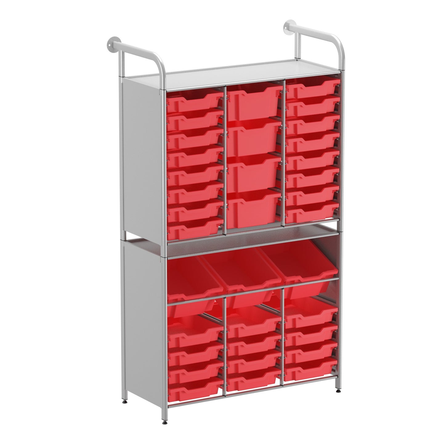 Gratnells Callero Custom Tall Maker-Tall Starter Unit 28 Shallow & 3 Deep Tilting & 4 Deep Trays