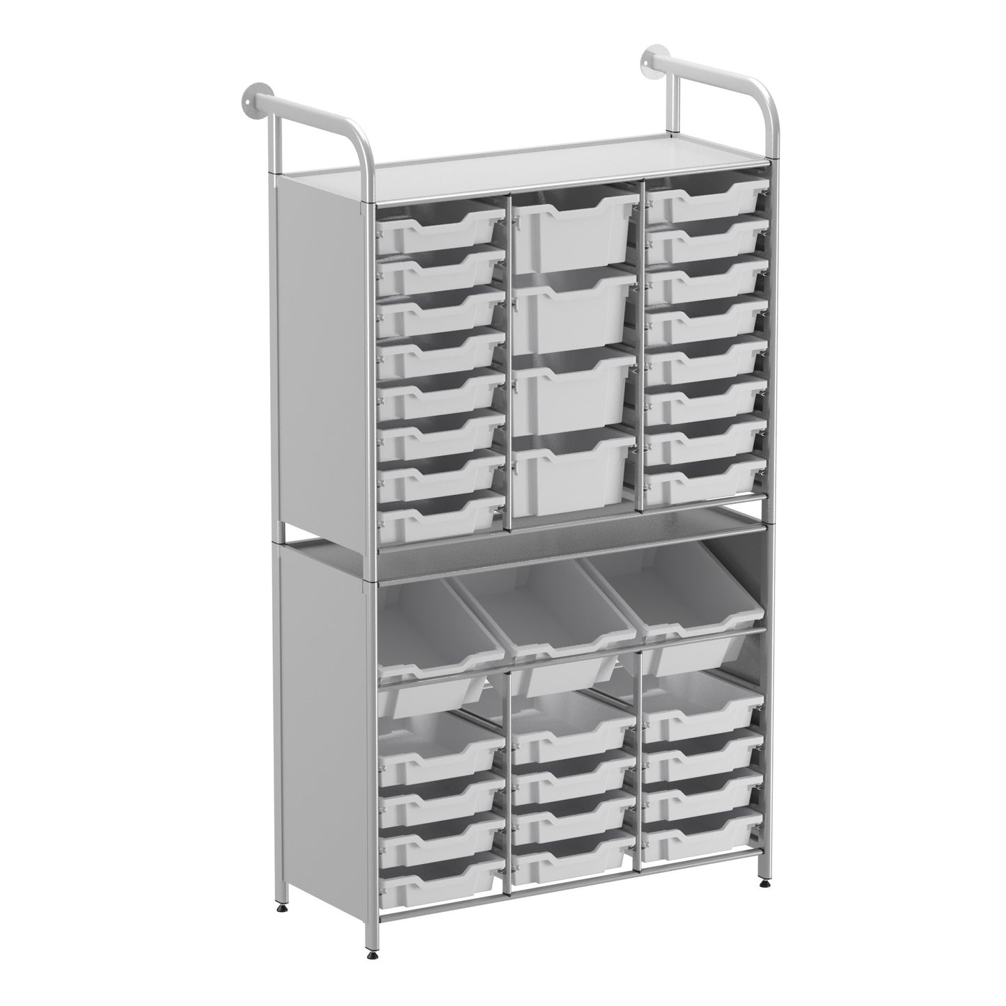 Gratnells Callero Custom Tall Maker-Tall Starter Unit 28 Shallow & 3 Deep Tilting & 4 Deep Trays
