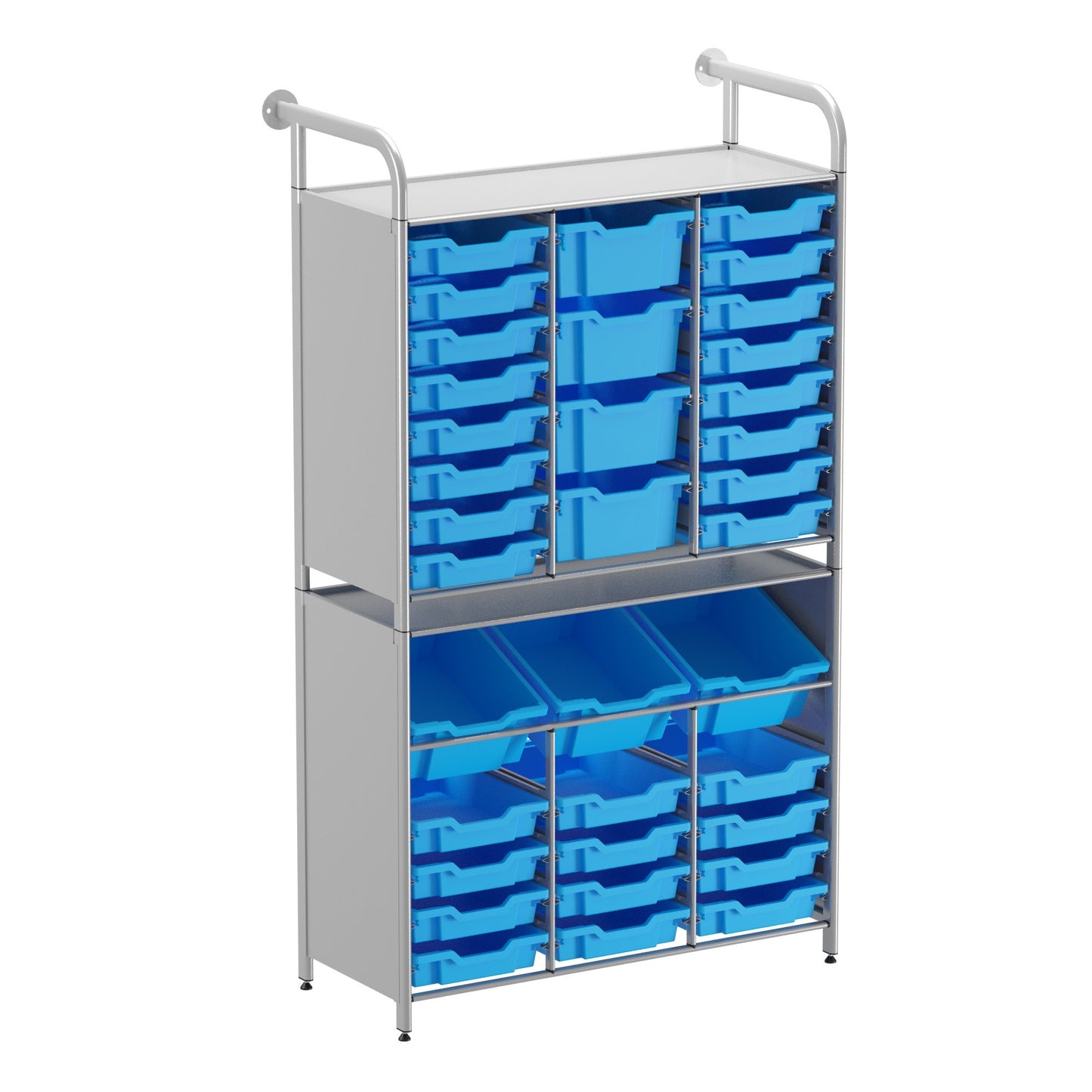 Gratnells Callero Custom Tall Maker-Tall Starter Unit 28 Shallow & 3 Deep Tilting & 4 Deep Trays